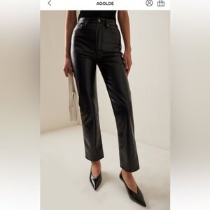 NWT Agolde Leather Pants